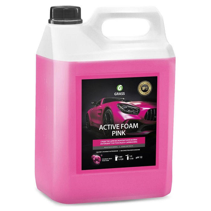 Шампунь для бесконтактной мойки Grass Active Foam Pink 1кг