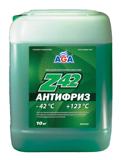 Антифриз AGA Z-42 зеленый 10л