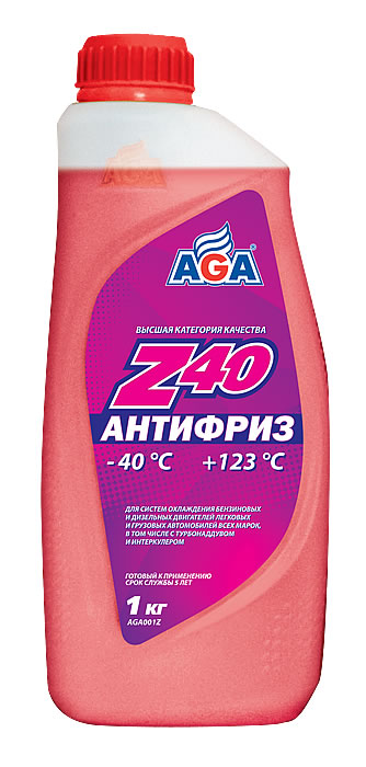 Антифриз AGA Z-40 красный 1л
