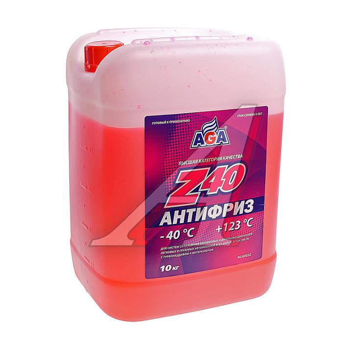 Антифриз AGA Z-40 красный 10л